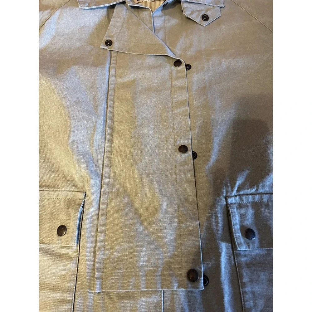 Australian Outback Collection Cotton  Duster Men Coat‎ Sz M Cape Missing Jacket